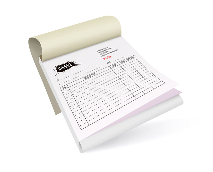 [IN 01] دفتر فواتير INVOICE صغير