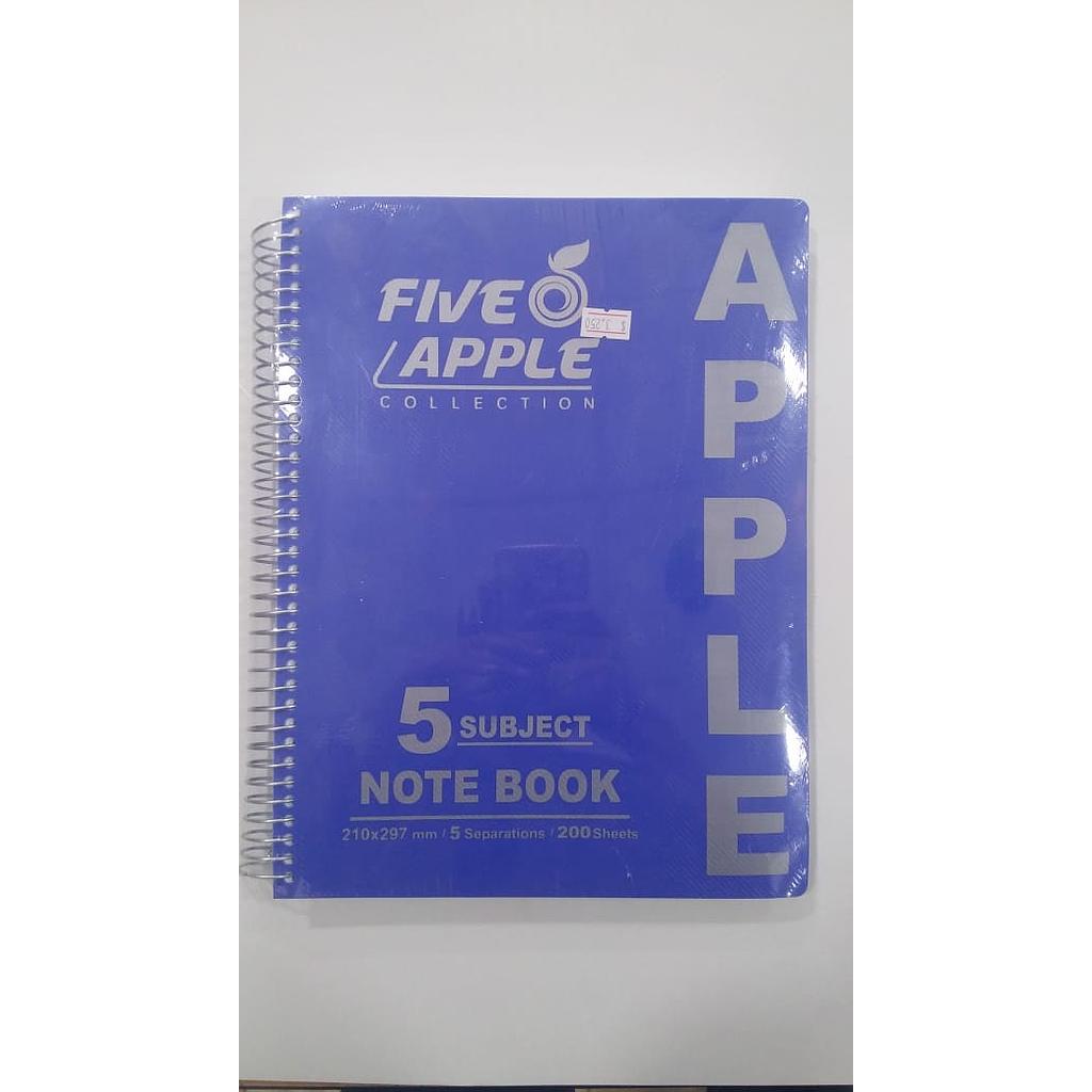 [5 مواد] دفتر175 ورقة 5 مواد apple mini